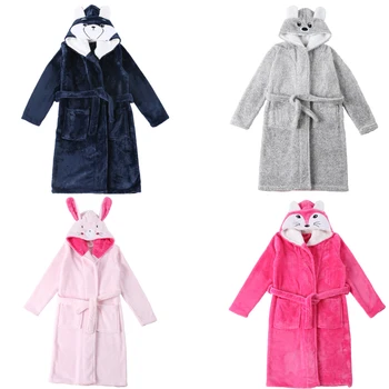 Spring Autumn Boy Girl Children's Bathrobes Thick Flannel Cartoon Hooded Kids Sleepwear Pajamas for 85-165cm Children Adult
Spring Autumn Boy Girl Children's Bathrobes Thick Flannel Cartoon Hooded Kids Sleepwear Pajamas for 85-165cm Children Adult