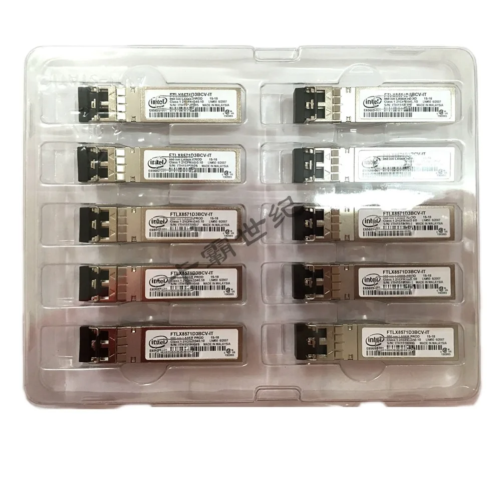 New INTEL 10G multimode module / FTLX8571D3BCV-IT / for E10G42BDTA, 82599
New INTEL 10G multimode module / FTLX8571D3BCV-IT / for E10G42BDTA, 82599