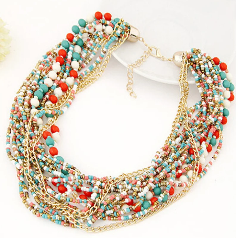 2017 Fashion Collar Flower Power choker Vintage Bohemian Long Necklace Women Maxi big bead fine Jewelry charms femme New Fashion
2017 Fashion Collar Flower Power choker Vintage Bohemian Long Necklace Women Maxi big bead fine Jewelry charms femme New Fashion