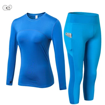 2 Pcs Women High Waist Running Sport Suit Sexy Long Sleeve Shirt+Pocket Capri Leggings Yoga Set Tracksuit Gym Fitness Clothing
2 Pcs Women High Waist Running Sport Suit Sexy Long Sleeve Shirt+Pocket Capri Leggings Yoga Set Tracksuit Gym Fitness Clothing