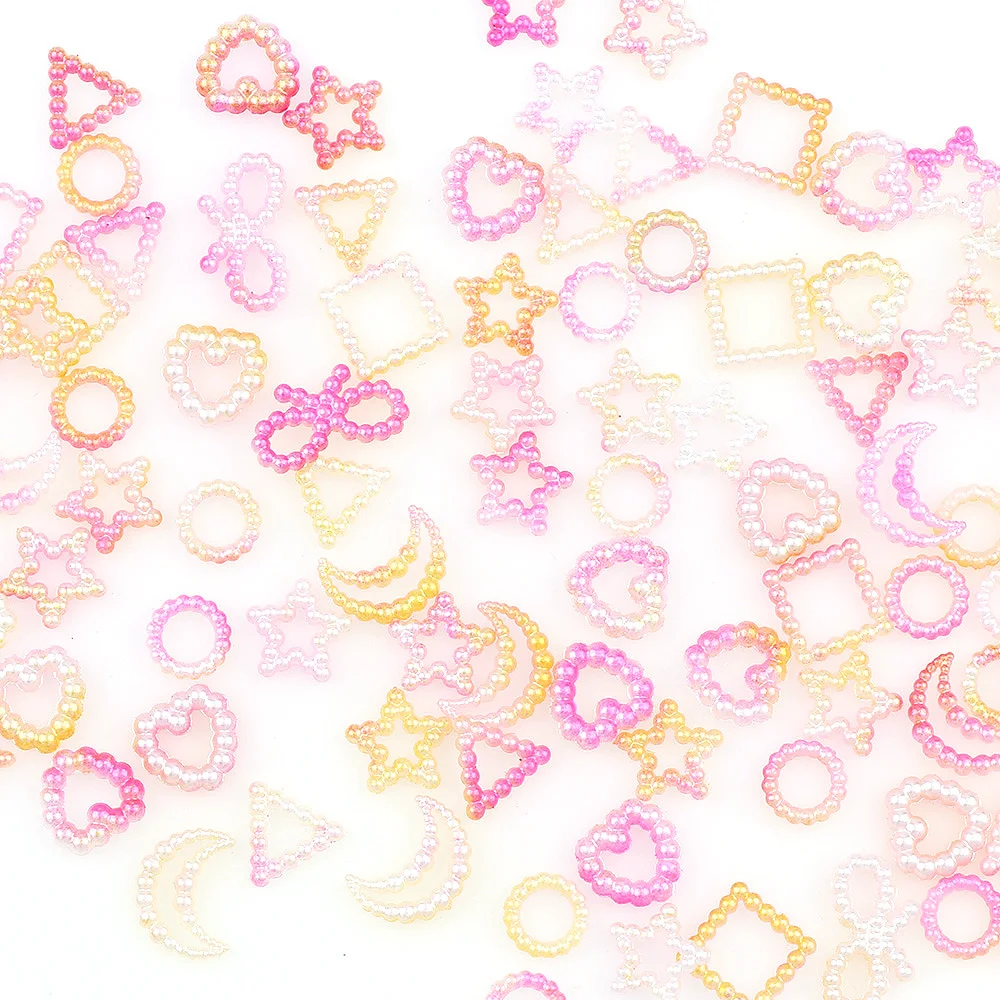 20G/set About 180Pcs Gradient Colors Mix Size Moon Star Heart ABS Hollow Pearl Loose Beads Clothes DIY Garment Beads Crafts
20G/set About 180Pcs Gradient Colors Mix Size Moon Star Heart ABS Hollow Pearl Loose Beads Clothes DIY Garment Beads Crafts