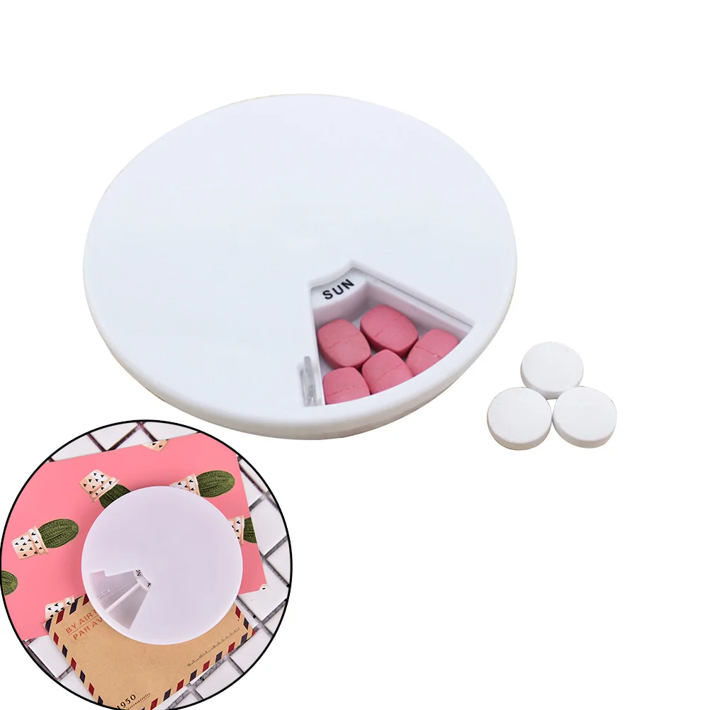 7 Cells Portable Pill Case Health Care Medicine Storage Box Pocket Drug Organizer Round Rotating Splitters Container
7 Cells Portable Pill Case Health Care Medicine Storage Box Pocket Drug Organizer Round Rotating Splitters Container