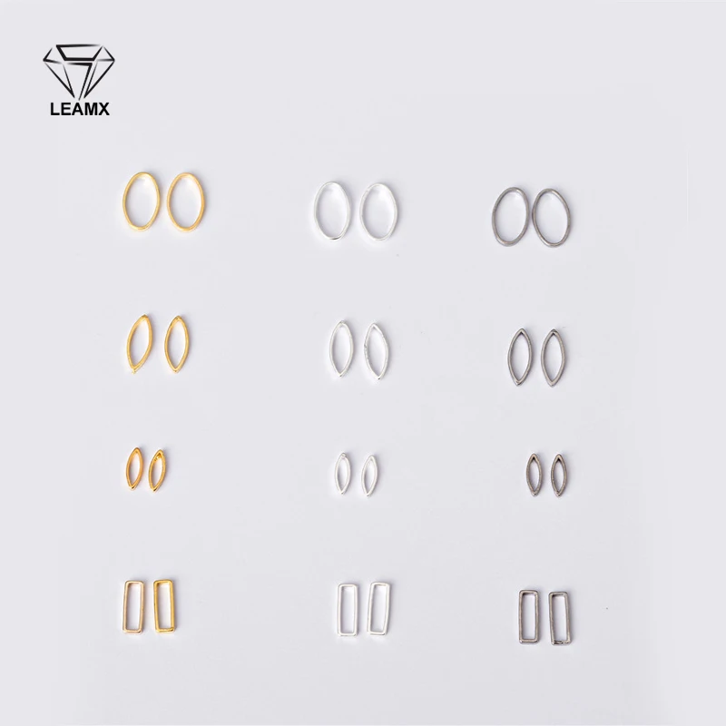 LEAMX 100 Psc Nails Art Decorations Gold and Silver Oval-Shaped Accessories Manicure 3D Metal Nail Charms Rhinestone Studs DIY
LEAMX 100 Psc Nails Art Decorations Gold and Silver Oval-Shaped Accessories Manicure 3D Metal Nail Charms Rhinestone Studs DIY