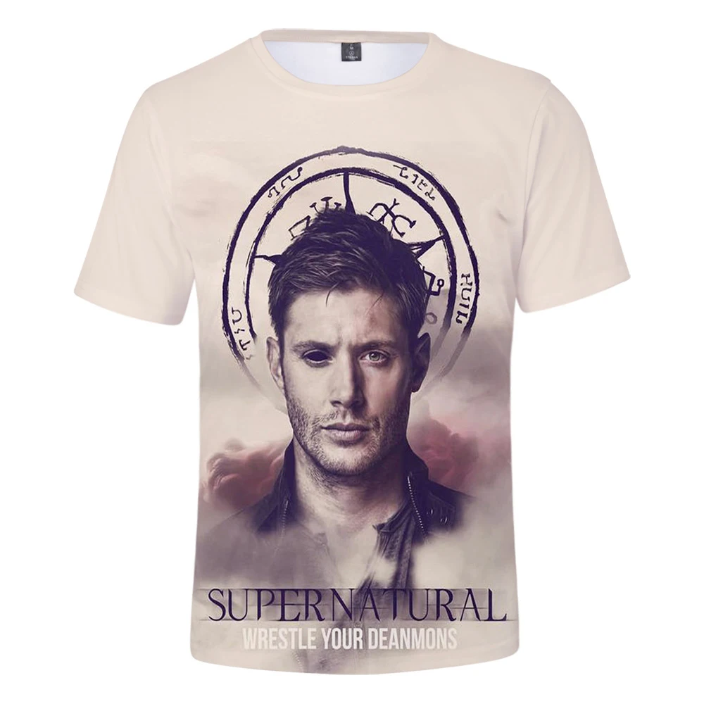 Men's High quality t shirt Supernatural 3D Fashion Casual Hip Hop T-shirt Women Harajuku 3D Print Supernatural Short T-shirts 
Men's High quality t shirt Supernatural 3D Fashion Casual Hip Hop T-shirt Women Harajuku 3D Print Supernatural Short T-shirts