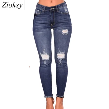 Big Yards Jeans Pants Women 2018 Spring Summer Elastic Hole Ripped Woman Pencil Skinny Jeans Trousers For Women Denim Pants
Big Yards Jeans Pants Women 2018 Spring Summer Elastic Hole Ripped Woman Pencil Skinny Jeans Trousers For Women Denim Pants