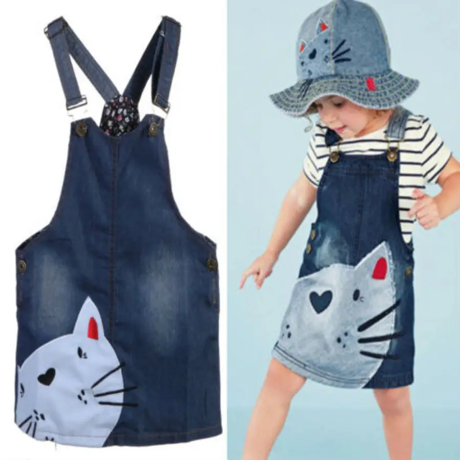 2019 Newest Fashion Cute Cat Baby Kids Toddler Denim Jeans Overalls Dress Skirt Casual Cotton Clothes Summer
2019 Newest Fashion Cute Cat Baby Kids Toddler Denim Jeans Overalls Dress Skirt Casual Cotton Clothes Summer