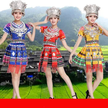 Classical traditional chinese dance costumes for women miao hmong clothes traditional dai costume china national clothing
Classical traditional chinese dance costumes for women miao hmong clothes traditional dai costume china national clothing