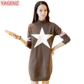 YAGENZ Knit Sweaters Women 2018 Winter Clothes Sweaters and pullovers Fashion Five-Pointed Star Knit Sweater Bottoming Shirt 440
YAGENZ Knit Sweaters Women 2018 Winter Clothes Sweaters and pullovers Fashion Five-Pointed Star Knit Sweater Bottoming Shirt 440