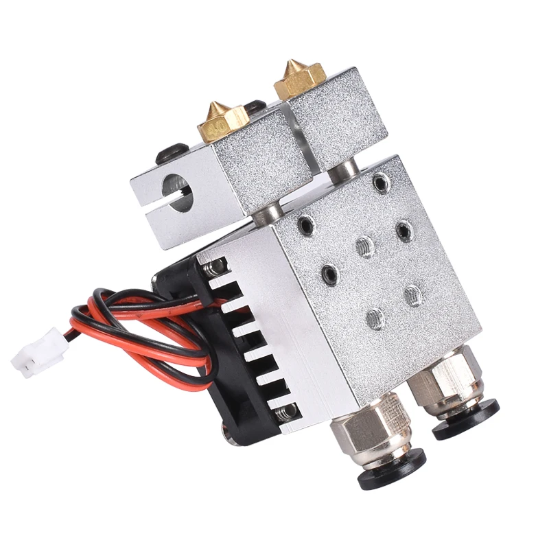 3D Printer Parts All Metal 2 In 2 Out Extruder Dual Color 3D Chimera Hotend Kit V6 Dual Extruder 1.75mm
3D Printer Parts All Metal 2 In 2 Out Extruder Dual Color 3D Chimera Hotend Kit V6 Dual Extruder 1.75mm
