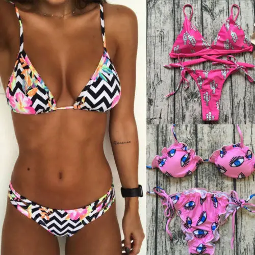 2018 Sexy Women Swimwear Bandage Bikini Set Push-up Padded Bra Bathing Suit Swimsuit Triangle Beachwear
2018 Sexy Women Swimwear Bandage Bikini Set Push-up Padded Bra Bathing Suit Swimsuit Triangle Beachwear