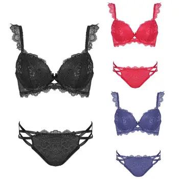 JOCESTYLE Sexy Women Underwire+Bra Lace Gather Breathable Adjust Underwire Bra Underwear Panty Set
JOCESTYLE Sexy Women Underwire+Bra Lace Gather Breathable Adjust Underwire Bra Underwear Panty Set