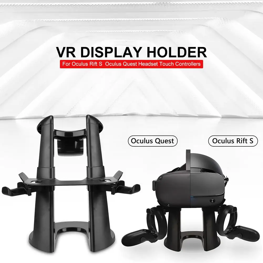 VR Stand Headset Display Holder Controller Mount Station for Oculus Rift S Oculus Quest Headset Touch Controllers
VR Stand Headset Display Holder Controller Mount Station for Oculus Rift S Oculus Quest Headset Touch Controllers