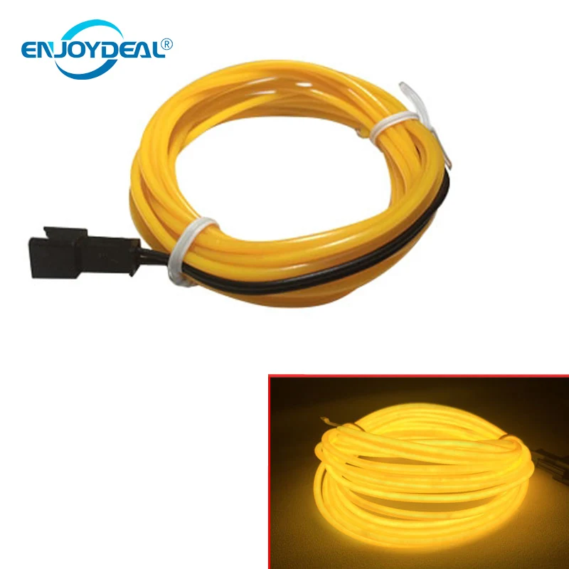 12V 3M/5M Flexible Neon Light Glow EL Wire Rope tape Cable Strip LED Neon Lights Car decorative ribbon lamp With Inverter
12V 3M/5M Flexible Neon Light Glow EL Wire Rope tape Cable Strip LED Neon Lights Car decorative ribbon lamp With Inverter