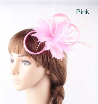 21Colors Women Small Sinamay pink Fascinators headwear Feather Flowers Hair Clip Accessories Bridal&Brooch for Wedding party
21Colors Women Small Sinamay pink Fascinators headwear Feather Flowers Hair Clip Accessories Bridal&Brooch for Wedding party