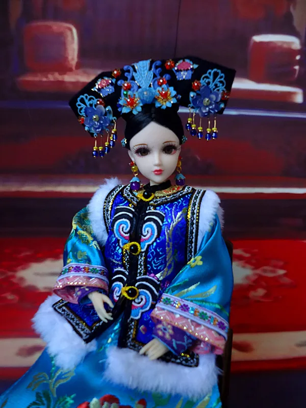 Handmade Beautiful Ancient Chinese Girl Dolls Collectible Qing Dynasty Princess Doll Vintage Ethnic Doll Toys with Stand
Handmade Beautiful Ancient Chinese Girl Dolls Collectible Qing Dynasty Princess Doll Vintage Ethnic Doll Toys with Stand