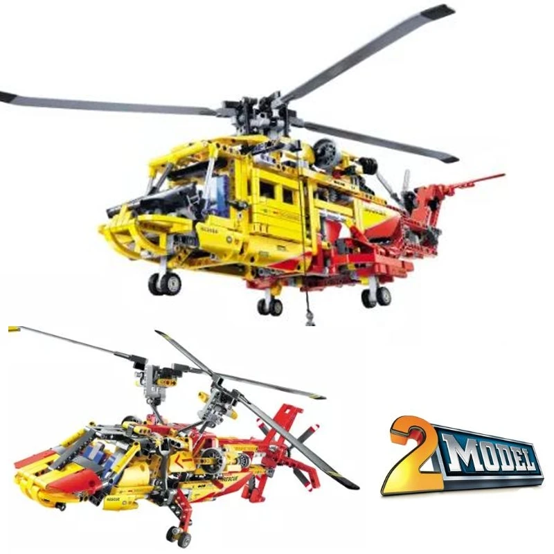1056pcs Helicopter 2 In 1 Transformable Model Building Block Sets DIY Toys Gift 9396 Compatible With Lego
1056pcs Helicopter 2 In 1 Transformable Model Building Block Sets DIY Toys Gift 9396 Compatible With Lego
