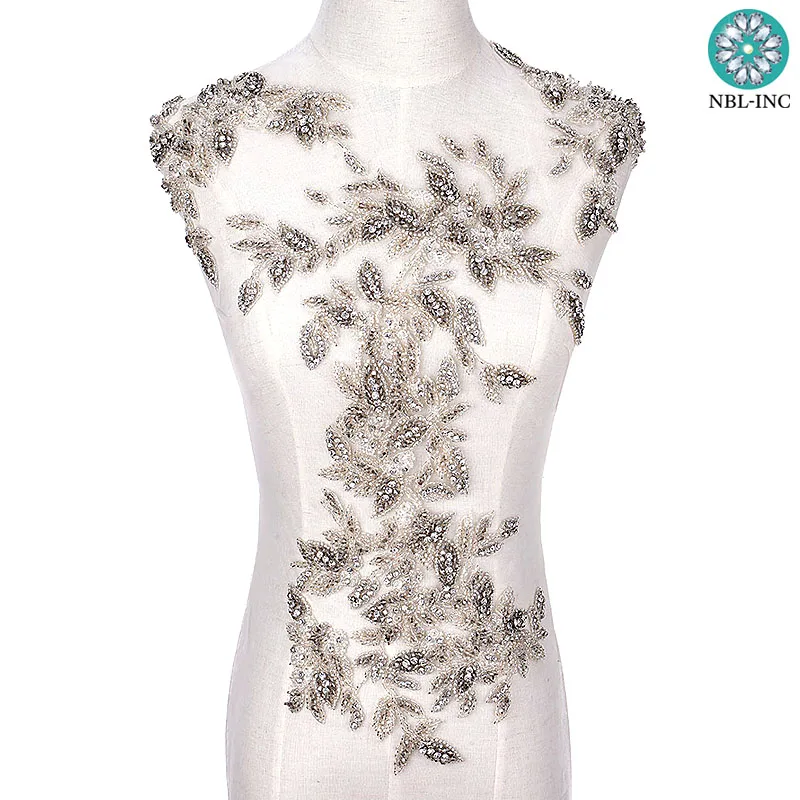(5 sets )Hand beaded sewing silver brown bodice applique sewn on dresses WDD0814
(5 sets )Hand beaded sewing silver brown bodice applique sewn on dresses WDD0814