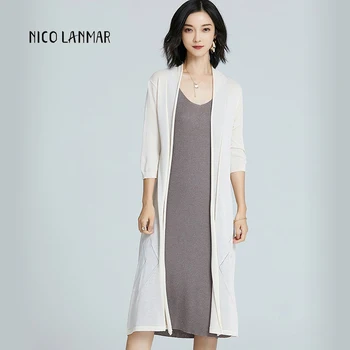 2019 New Fashion Women's Thin Cardigans Three Quarter Loose Female Knitted Sweater Ladies Long Joker Open Stitch Cardigans Coat
2019 New Fashion Women's Thin Cardigans Three Quarter Loose Female Knitted Sweater Ladies Long Joker Open Stitch Cardigans Coat