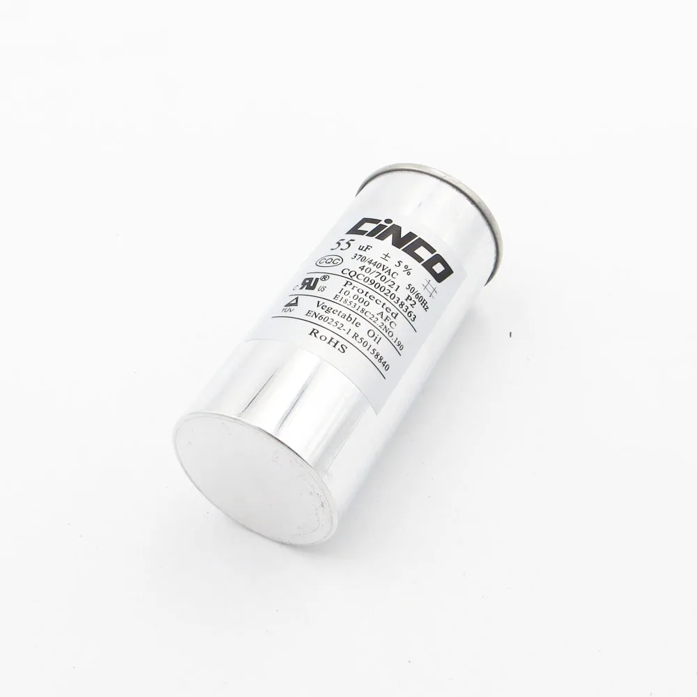 Compressor Running Capacitors CBB65 55uF 370VAC 440VAC Refrigerator Air Conditioner Aluminum Can P2 CBB65A-1 55mfd 55mf 450V
Compressor Running Capacitors CBB65 55uF 370VAC 440VAC Refrigerator Air Conditioner Aluminum Can P2 CBB65A-1 55mfd 55mf 450V