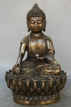 Collectible bronze S1703 12" Tibet Tibetan Buddhism Copper Seat Shakyamuni Amitabha Buddha Bowl Statue 
Collectible bronze S1703 12" Tibet Tibetan Buddhism Copper Seat Shakyamuni Amitabha Buddha Bowl Statue