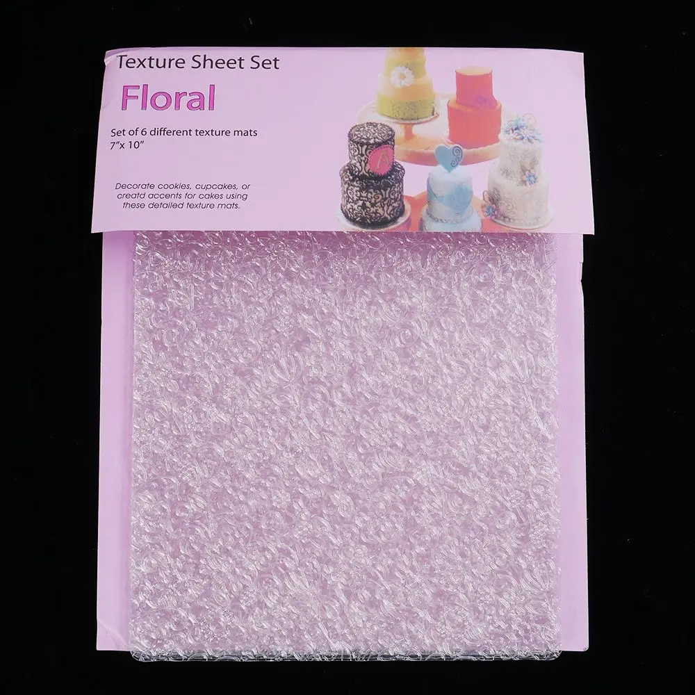 6Pcs Plastic Fondant Molds Stencil for Cake Cookies Tyre Pattern Texture Mat Cake Decorating Tool Baking Embossing Pad
6Pcs Plastic Fondant Molds Stencil for Cake Cookies Tyre Pattern Texture Mat Cake Decorating Tool Baking Embossing Pad