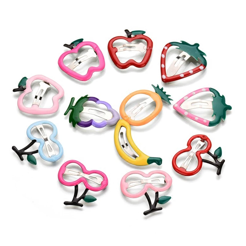 NEW Kids Hairpins Handmade Headwear Fruit Hair Clip Apple Grape Banana Pineapple Strawberry Girl Candy Color BB Clip Accessories
NEW Kids Hairpins Handmade Headwear Fruit Hair Clip Apple Grape Banana Pineapple Strawberry Girl Candy Color BB Clip Accessories