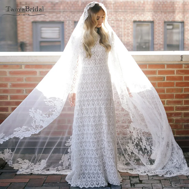 Mermaid Boho Lace Wedding Dresses High Collar Long Sleeves Macrame elegant Muslim Spring Bridal Gowns Vestido De Noiv DW036
Mermaid Boho Lace Wedding Dresses High Collar Long Sleeves Macrame elegant Muslim Spring Bridal Gowns Vestido De Noiv DW036