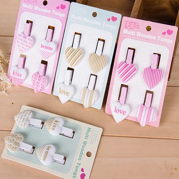 4PCS / pack Creative eyebrows Heart wooden clip cartoon cute DIY wood color office and school supplies bound
4PCS / pack Creative eyebrows Heart wooden clip cartoon cute DIY wood color office and school supplies bound