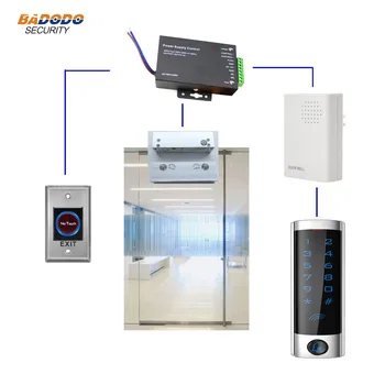 Access control with touch screen metal standalone controller U type electric lock for single frameless glass door home office
Access control with touch screen metal standalone controller U type electric lock for single frameless glass door home office
