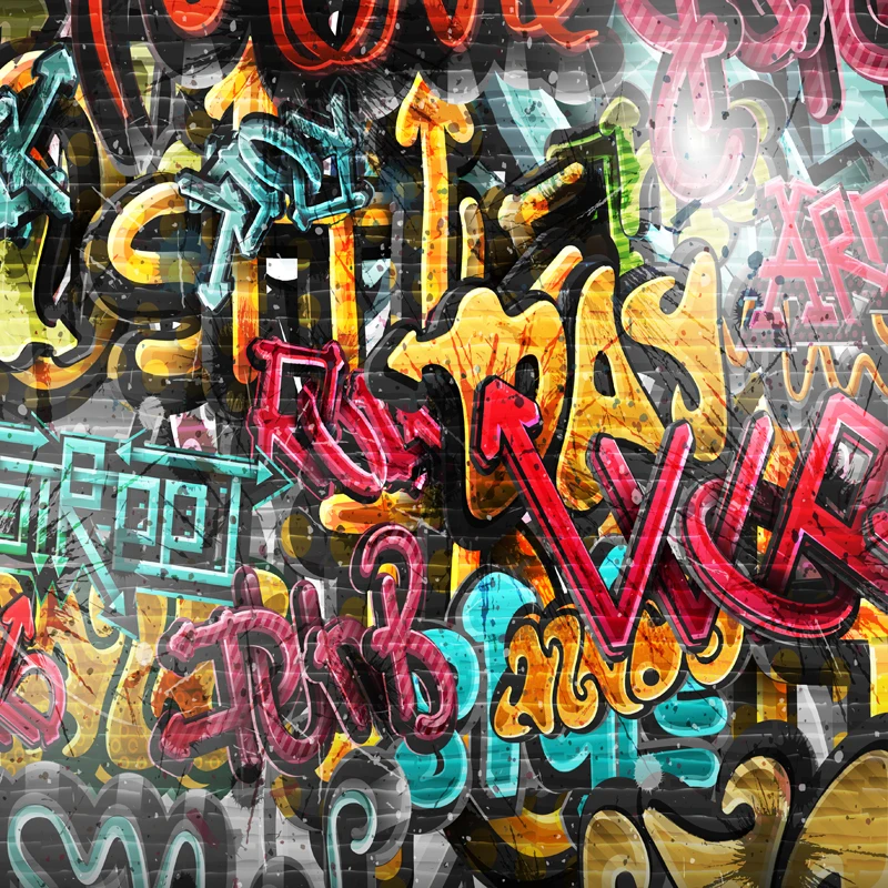 Graffiti wall Photography Backdrop digital printed customize newborns vinyl photo background studio booth backdrop XT-5293 | Электроника