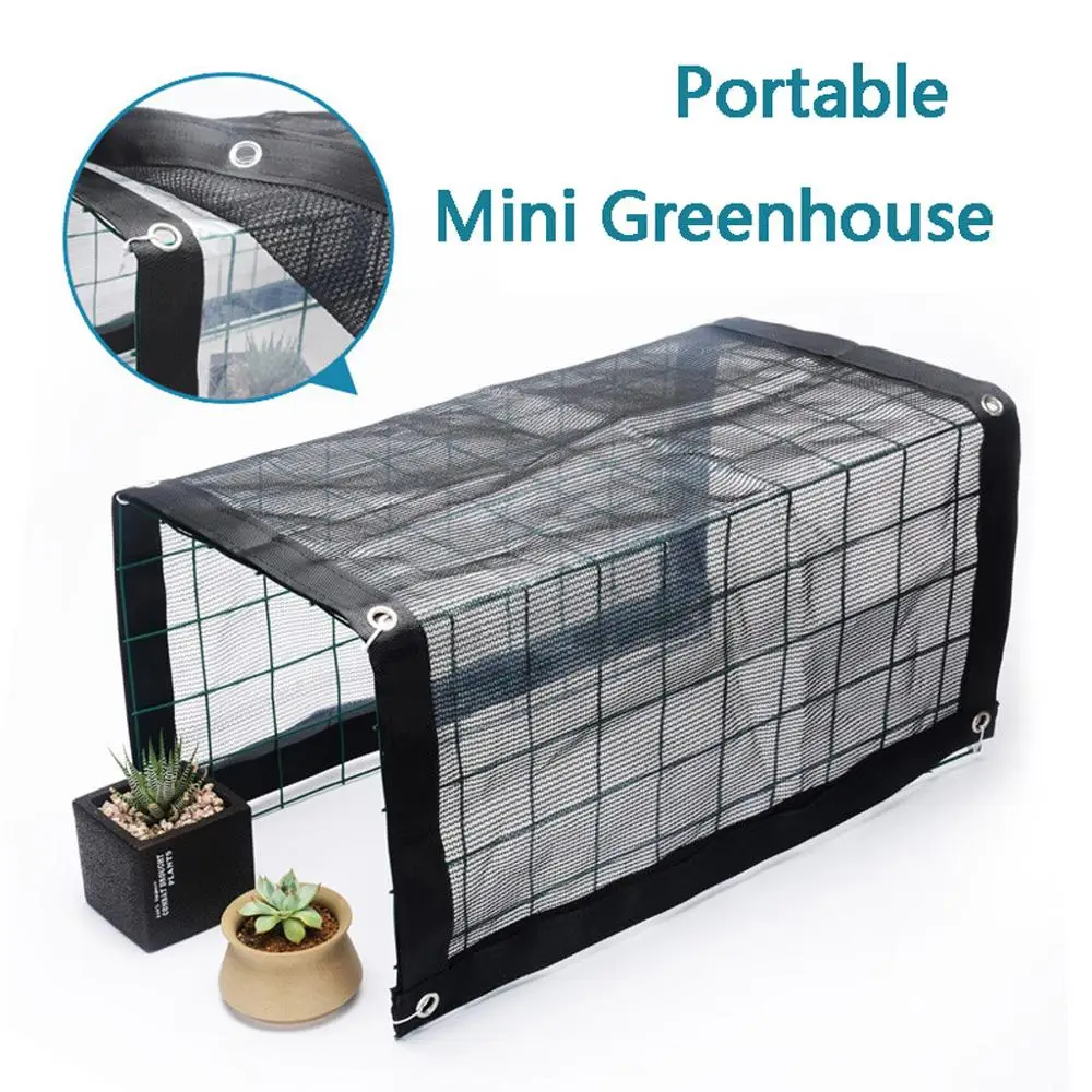 Portable Mini Greenhouse Outdoor Plant Shelves Canopy Rain-proof Summer Awning With Metal Frame Shading Net PVC Cover #2M29
Portable Mini Greenhouse Outdoor Plant Shelves Canopy Rain-proof Summer Awning With Metal Frame Shading Net PVC Cover #2M29
