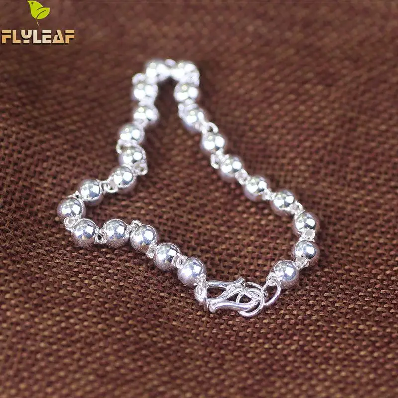 Flyleaf 925 Sterling Silver Balls Beading Bracelets For Women Simple Fashion Fine Jewelry Bracelets & Bangles High Quality
Flyleaf 925 Sterling Silver Balls Beading Bracelets For Women Simple Fashion Fine Jewelry Bracelets & Bangles High Quality