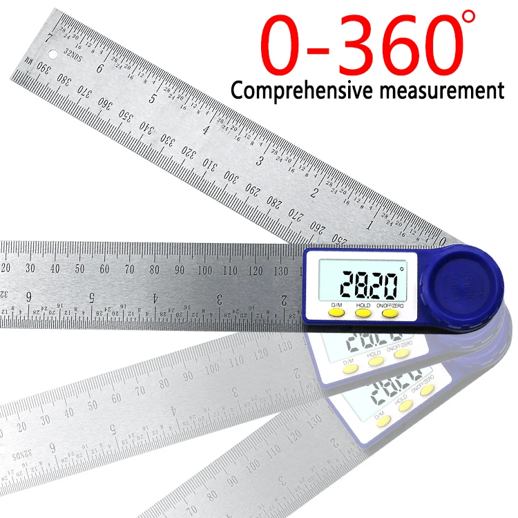 200mm Digital Protractor Inclinometer Goniometer Level Measuring Tool Electronic Angle Gauge Stainless Steel Angle Ruler
200mm Digital Protractor Inclinometer Goniometer Level Measuring Tool Electronic Angle Gauge Stainless Steel Angle Ruler