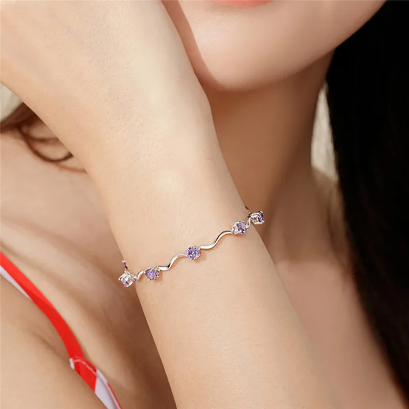 Purple Silver Rhinestone Creative Skeleton-joint Shape Women Bracelet Adjustable Pendants Fashion Accessories Jewelry Gifts
Purple Silver Rhinestone Creative Skeleton-joint Shape Women Bracelet Adjustable Pendants Fashion Accessories Jewelry Gifts