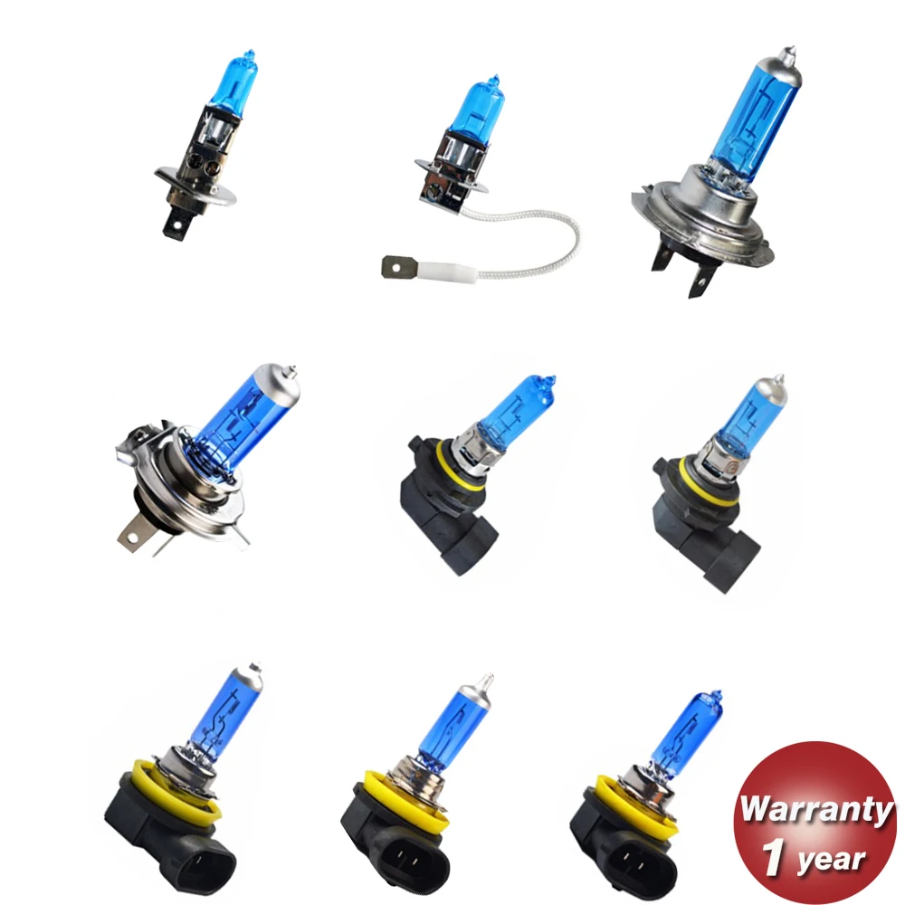 Hippcron White Bulb Quartz Glass Dark Halogen Blue Car Headlight Lamp H1 H3 H4 H7 H8 H9 H11 9005 HB3 9006 HB4 100W 5000K
Hippcron White Bulb Quartz Glass Dark Halogen Blue Car Headlight Lamp H1 H3 H4 H7 H8 H9 H11 9005 HB3 9006 HB4 100W 5000K