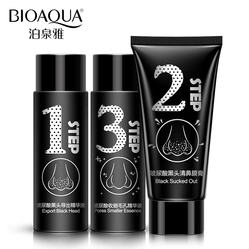 BIOAQUA Brand 3pc/set Blackhead Remover Mask Nose Facial Skin Care Hyaluronic Acid Acne Treatment Black Head Suction Face Mask
BIOAQUA Brand 3pc/set Blackhead Remover Mask Nose Facial Skin Care Hyaluronic Acid Acne Treatment Black Head Suction Face Mask