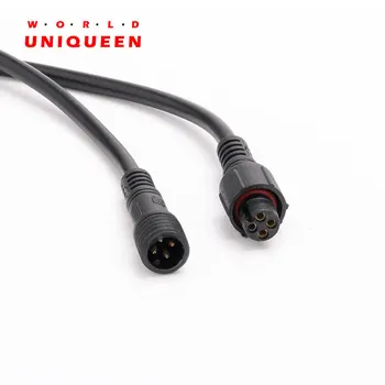 0.3 mm2 0.5 mm2 black color 4 pin waterprood cable connector IP66, 10 pairs male & female, 22 AWG, 20AWG
0.3 mm2 0.5 mm2 black color 4 pin waterprood cable connector IP66, 10 pairs male & female, 22 AWG, 20AWG