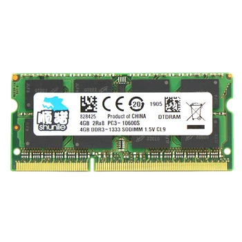 Shunlie DDR3 4GB 10600 1333Mhz 12800 1600Mhz SO-DIMM Notebook RAM 204Pin Laptop Memory
Shunlie DDR3 4GB 10600 1333Mhz 12800 1600Mhz SO-DIMM Notebook RAM 204Pin Laptop Memory