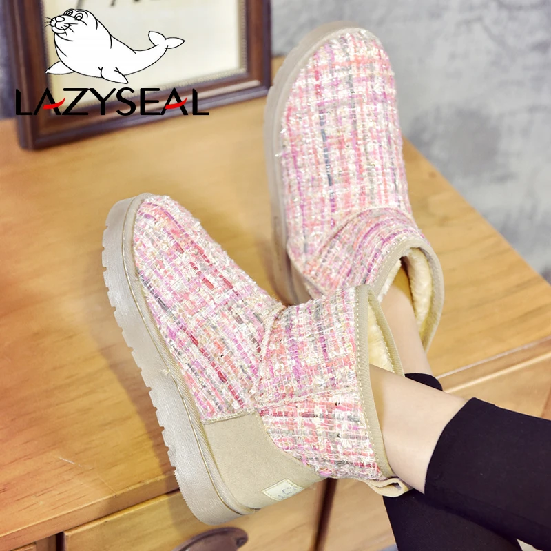 LazySeal Free shipping Top Quality Women's Shoes Leather Snow Boots Snow Boots Warm Winter Boot Fashion Classic Ankle Boots
LazySeal Free shipping Top Quality Women's Shoes Leather Snow Boots Snow Boots Warm Winter Boot Fashion Classic Ankle Boots
