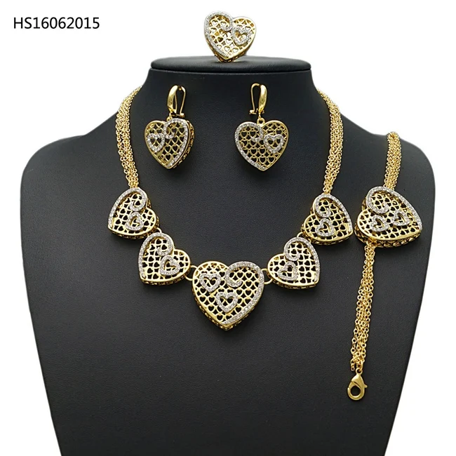 YULAILI 2018 Bridal Gift Nigerian Wedding African Beads Jewelry Set Woman Fashion Dubai Gold Heart Design Accessories
YULAILI 2018 Bridal Gift Nigerian Wedding African Beads Jewelry Set Woman Fashion Dubai Gold Heart Design Accessories