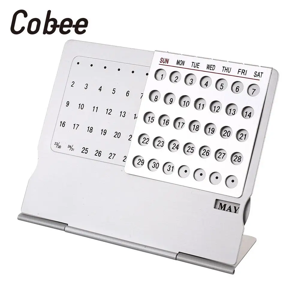 Portable Aluminum Calendar Yearly Planner Aluminum Year Calender Business Ultra-Thin Desktop Calendar Decoration
Portable Aluminum Calendar Yearly Planner Aluminum Year Calender Business Ultra-Thin Desktop Calendar Decoration