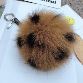 Handmade Fox Fur Ball Fluffy Leather Keychain Brown Leopard print Pompom keyring Handbag Charm Bag Pendant Key Chains Women Gift
Handmade Fox Fur Ball Fluffy Leather Keychain Brown Leopard print Pompom keyring Handbag Charm Bag Pendant Key Chains Women Gift