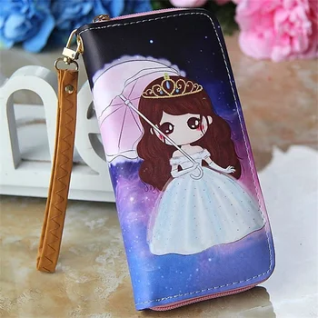 Umbrella and Crown Girl Wallet with Wrist strap Long Card Holder Zipper Coin Purse Ladies leather wallets Female Cartera
Umbrella and Crown Girl Wallet with Wrist strap Long Card Holder Zipper Coin Purse Ladies leather wallets Female Cartera