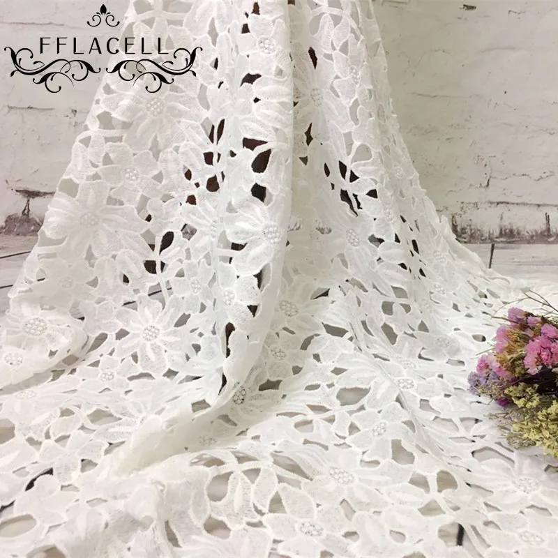 FFLACELL 1 Yard New French Classic Flower Lace Fabric Africa Hollow Apparel Fabric DIY Sewing wide 130cm
FFLACELL 1 Yard New French Classic Flower Lace Fabric Africa Hollow Apparel Fabric DIY Sewing wide 130cm