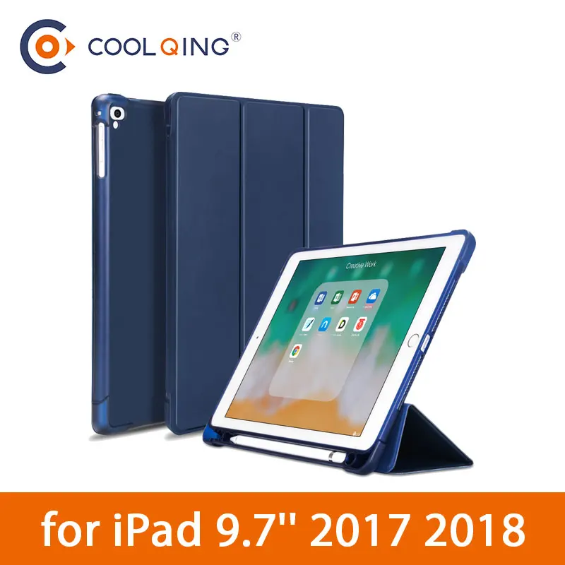 TPU Soft Tablets Case For iPad 9.7 2017 2018 Protective Cover Tri-folded Tablet Case With Pencil Slot For iPad 2018 Case iPad9.7 
TPU Soft Tablets Case For iPad 9.7 2017 2018 Protective Cover Tri-folded Tablet Case With Pencil Slot For iPad 2018 Case iPad9.7