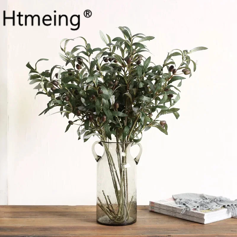 72cm Artificial Olive Branches Tree stem leaves with olive fruit leaves for home wedding decor green fake flowers
72cm Artificial Olive Branches Tree stem leaves with olive fruit leaves for home wedding decor green fake flowers