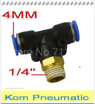 Wholesale 100PCS/LOT APB PB 4-02 Male Tee 3 Way T Type Quick One Touch Air Fitting Nylon Pipe Joint 4mm Tube 1/4" Thread
Wholesale 100PCS/LOT APB PB 4-02 Male Tee 3 Way T Type Quick One Touch Air Fitting Nylon Pipe Joint 4mm Tube 1/4" Thread