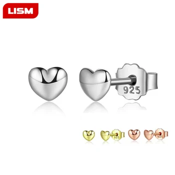 100% 925 Sterling Silver Petite Plain Hearts Stud Earrings for Women Silver Small Earrings Fine Jewelry brincos
100% 925 Sterling Silver Petite Plain Hearts Stud Earrings for Women Silver Small Earrings Fine Jewelry brincos