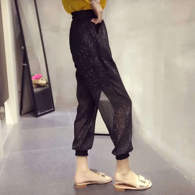 Women's Short Korean Punk Harajuku Ulzzang Chiffon Summer New Thin Section Bright Black Harem Pants Female Cute Japan Kawaii
Women's Short Korean Punk Harajuku Ulzzang Chiffon Summer New Thin Section Bright Black Harem Pants Female Cute Japan Kawaii