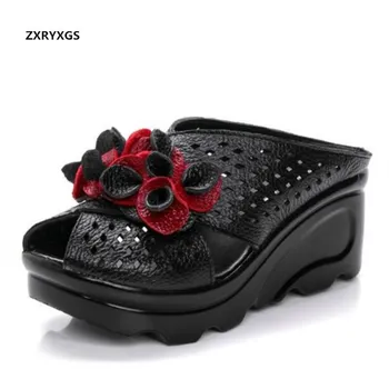 ZXRYXGS Brand Sandals Women Shoes Sandals Slippers 2019 New Cowhide Flowers Hollow Wedges Platform Shoes Woman Fashion Sandals
ZXRYXGS Brand Sandals Women Shoes Sandals Slippers 2019 New Cowhide Flowers Hollow Wedges Platform Shoes Woman Fashion Sandals